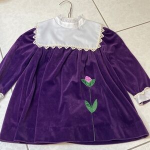 Beautiful purple velvet dress